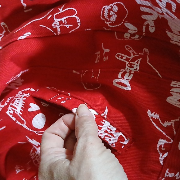 Doodle Denim Hooded Streetwear Jacket - Picture 11 of 11